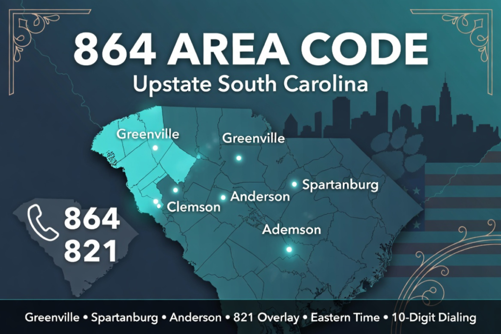 864 area code